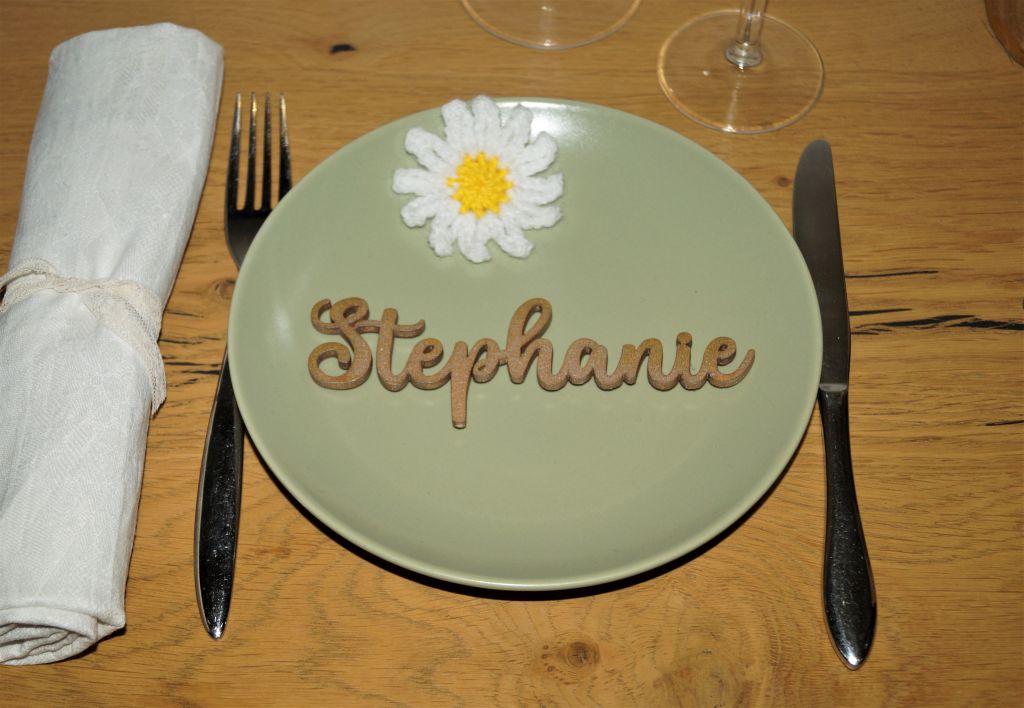 Namensschild Platzkarte